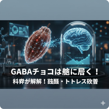 【徹底検証】GABAチョコは気休め？「脳に届かない」説を覆す最新科学と睡眠・ストレスへの効果