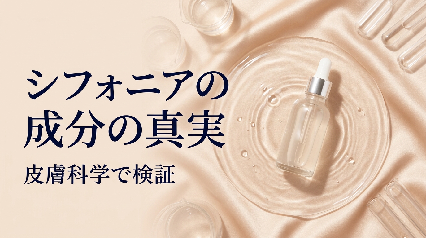 シフォニアSRセラム成分の効果は嘘？肌バリアへの作用を論文検証