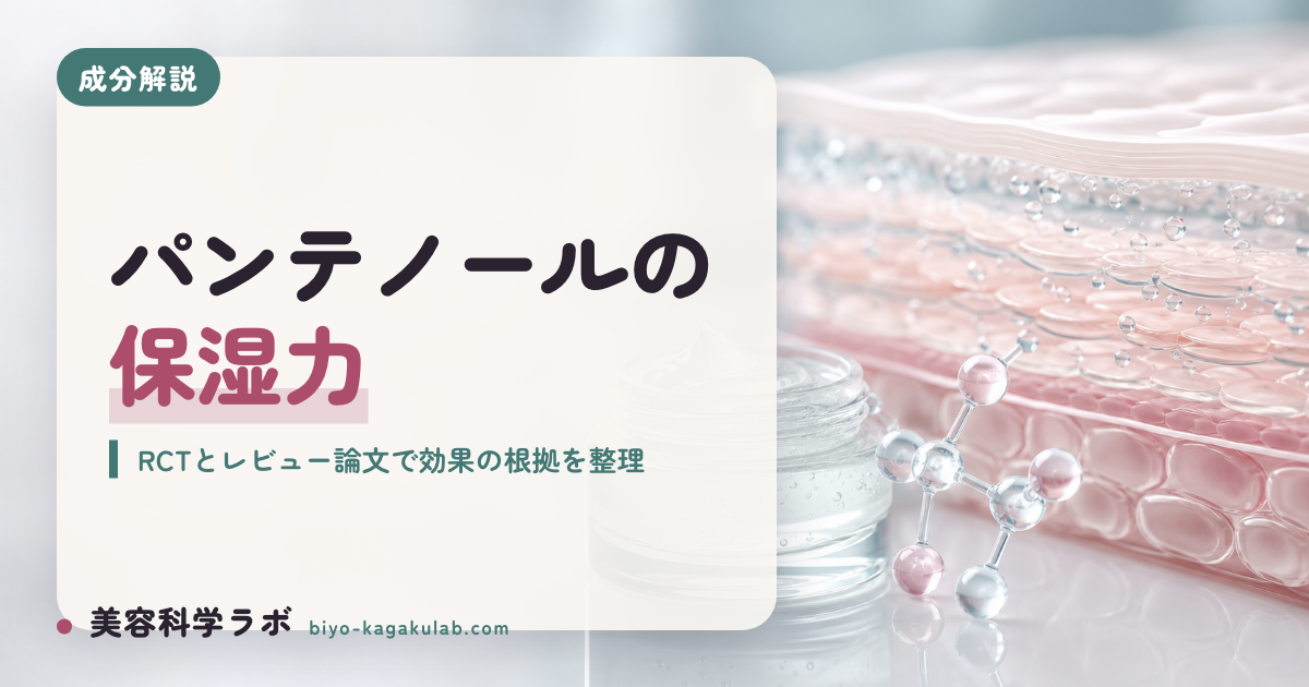 パンテノールの保湿・バリア機能とは？研究報告をもとに解説